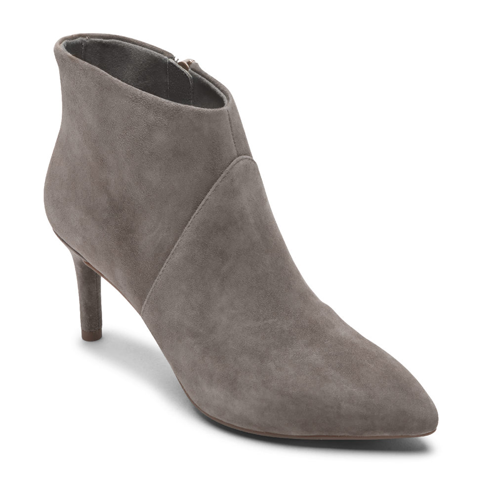 Rockport Boots For Womens Grey - Total Motion Ariahnna Ankle - CH3798541